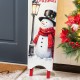 Glitzhome 42"H Wooden Christmas Snowman Sleigh Porch  Sign (KD)
