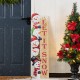 Glitzhome 41.75"H Lighted Wooden Christmas Let it Sonw Stack Snowman Porch Decor with Timer (KD)