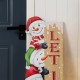 Glitzhome 41.75"H Lighted Wooden Christmas Let it Sonw Stack Snowman Porch Decor with Timer (KD)