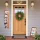 Glitzhome 41.75"H Lighted Wooden Christmas Let it Sonw Stack Snowman Porch Decor with Timer (KD)