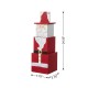 Glitzhome 24.5"H Christmas Wood Santa and Nutcracker Reversible Boxed Porch Decor