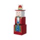 Glitzhome 24.5"H Christmas Wood Santa and Nutcracker Reversible Boxed Porch Decor