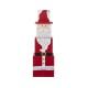 Glitzhome 24.5"H Christmas Wood Santa and Nutcracker Reversible Boxed Porch Decor