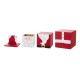 Glitzhome 24.5"H Christmas Wood Santa and Nutcracker Reversible Boxed Porch Decor