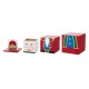 Glitzhome 24.5"H Christmas Wood Santa and Nutcracker Reversible Boxed Porch Decor