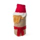 Glitzhome 20"H Christmas Linen Highland Cow Doorstop Porch Decor