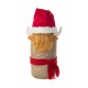 Glitzhome 20"H Christmas Linen Highland Cow Doorstop Porch Decor