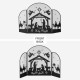 Glitzhome 48"L Christmas Metal Mesh Silhouette Nativity Scene Screen