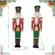 Glitzhome 60"H Christmas Wooden Traditional Nutcracker Porch Decor (KD)