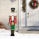 Glitzhome 60"H Christmas Wooden Traditional Nutcracker Porch Decor (KD)