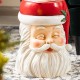 Glitzhome 16"H Christmas MGO SantaStool or Accent Table