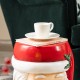 Glitzhome 16"H Christmas MGO SantaStool or Accent Table
