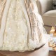 Glitzhome 24" H Faux Fur & PVC Christmas Elegant African American Angel Tree Topper