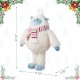 Glitzhome 22"H Christmas Fabric Standing Yeti