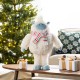 Glitzhome 22"H Christmas Fabric Standing Yeti