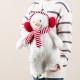 Glitzhome 17.75"H Christmas Fabric Standing Snowman