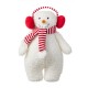 Glitzhome 17.75"H Christmas Fabric Standing Snowman