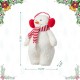 Glitzhome 17.75"H Christmas Fabric Standing Snowman