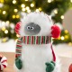 Glitzhome 21"H Christmas Fabric Yeti Shelf Sitter