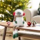 Glitzhome 21"H Christmas Fabric Yeti Shelf Sitter