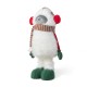 Glitzhome 29"/23.5"H Christmas Fabric Yeti With Telescoping Legs