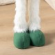 Glitzhome 29"/23.5"H Christmas Fabric Yeti With Telescoping Legs