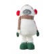 Glitzhome 29"/23.5"H Christmas Fabric Yeti With Telescoping Legs