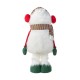 Glitzhome 29"/23.5"H Christmas Fabric Yeti With Telescoping Legs