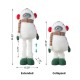 Glitzhome 29"/23.5"H Christmas Fabric Yeti With Telescoping Legs