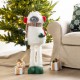 Glitzhome 29"/23.5"H Christmas Fabric Yeti With Telescoping Legs