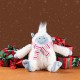 Glitzhome 21.75"H Christmas Fabric Yeti Shelf Sitter