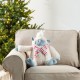 Glitzhome 21.75"H Christmas Fabric Yeti Shelf Sitter