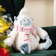 Glitzhome 21.75"H Christmas Fabric Yeti Shelf Sitter