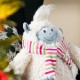 Glitzhome 21.75"H Christmas Fabric Yeti Shelf Sitter