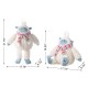 Glitzhome 21.75"H Christmas Fabric Yeti Shelf Sitter