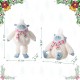 Glitzhome 21.75"H Christmas Fabric Yeti Shelf Sitter