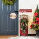 Glitzhome 34.25"H Wooden Christmas Red Sleigh Porch Decor