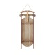 Glitzhome 34.25"H Wooden Christmas Red Sleigh Porch Decor