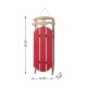 Glitzhome 34.25"H Wooden Christmas Red Sleigh Porch Decor