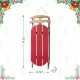 Glitzhome 34.25"H Wooden Christmas Red Sleigh Porch Decor