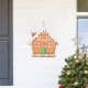 Glitzhome S/3 33"H Metal Christmas Gingerbread House and Candy Cane Yard Stake (KD)