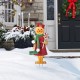 Glitzhome 36"H Metal Christmas Gingerbread Man Yard Stake(KD)