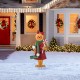 Glitzhome 36"H Metal Christmas Gingerbread Man Yard Stake(KD)