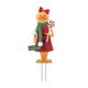 Glitzhome 36"H Metal Christmas Gingerbread Man Yard Stake(KD)