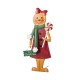 Glitzhome 36"H Metal Christmas Gingerbread Man Yard Stake(KD)