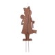 Glitzhome 36"H Metal Christmas Gingerbread Man Yard Stake(KD)