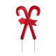 Glitzhome 30"H Metal Christmas Candy Cane Yard Stake(KD)