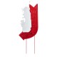 Glitzhome 35.75"H Metal Christmas Snowmen Arrow Welcome Yard Stake(KD)