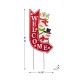 Glitzhome 35.75"H Metal Christmas Snowmen Arrow Welcome Yard Stake(KD)