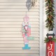 Glitzhome 36"H Metal Christmas Pink Nutcracker Yard Stake(KD)